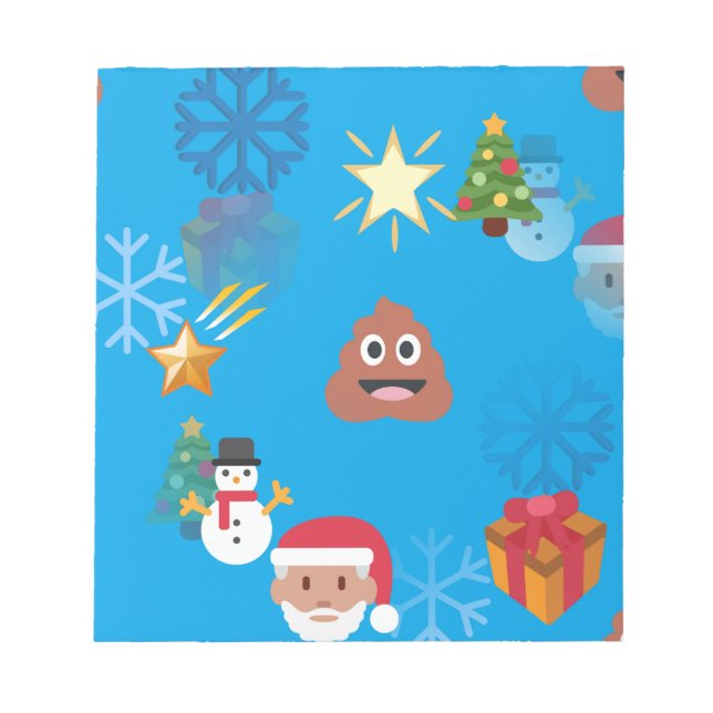 emoji poop christmas anteckningsblock (Framsida)
