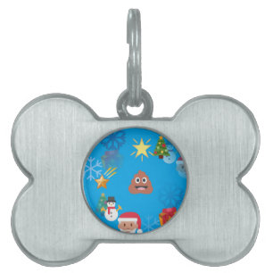 emoji poop christmas ID-bricka husdjur
