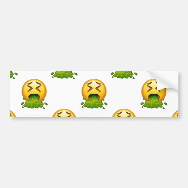 emoji puking bildekal (Framsidan)