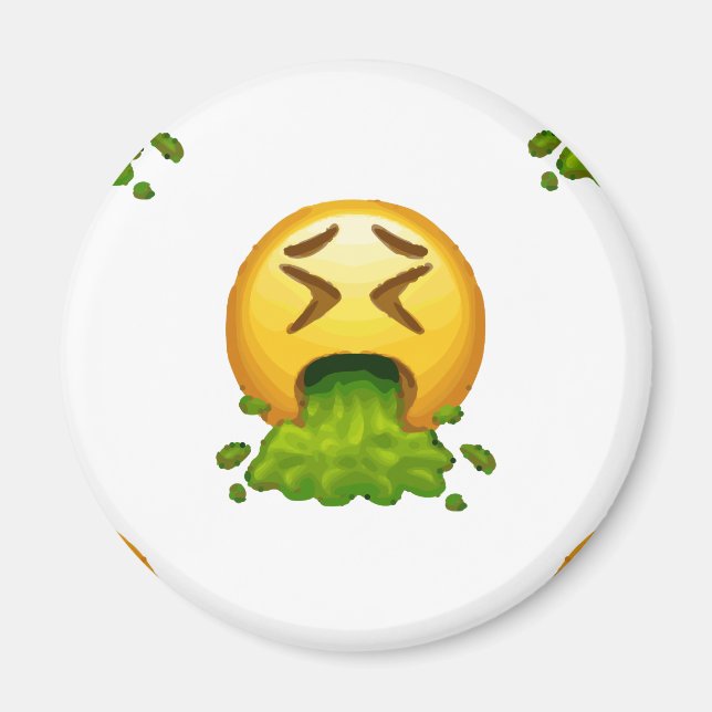 emoji puking magnet (Framsidan)
