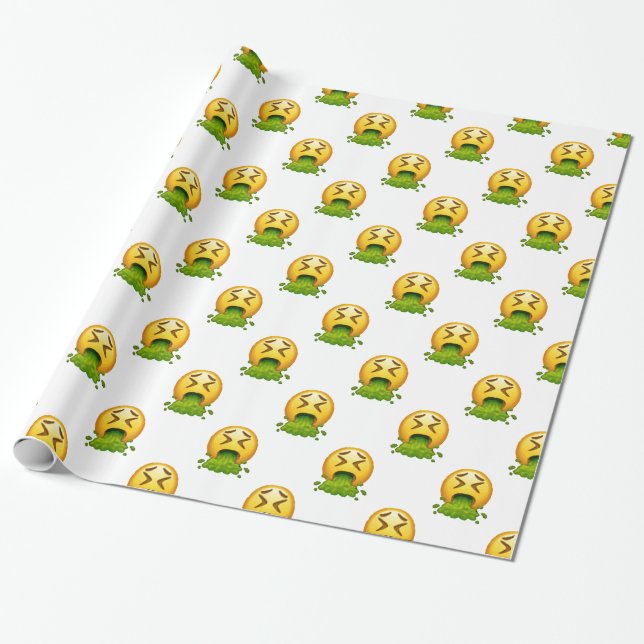 emoji puking presentpapper (Utrullad)