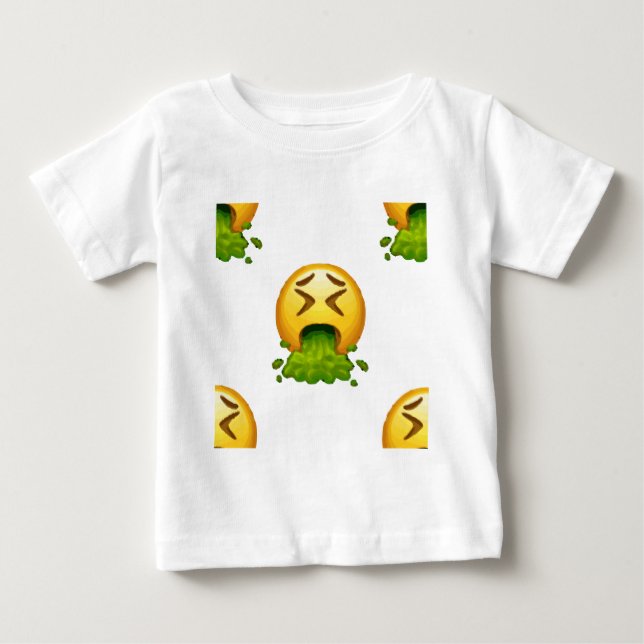 emoji puking t shirt (Framsida)