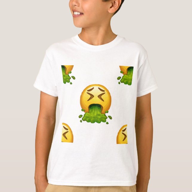 emoji puking tee (Framsida)
