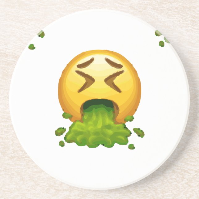 emoji puking underlägg sandsten (Framsidan)