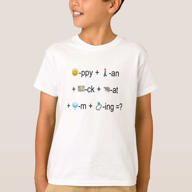 Emoji pussel tee (Framsida)