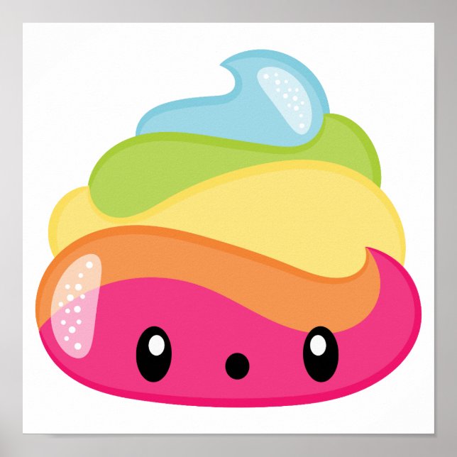 Emoji Raimbow Poop! Poster (Framsidan)