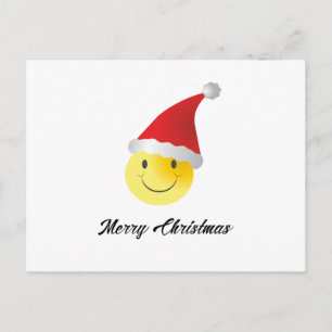 Emoji Santa julfonen Helg Vykort