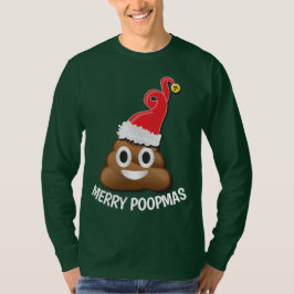 Emoji Santa Poop Ugly jul Sweater T Shirt