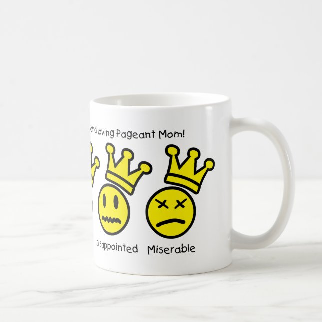 Emoji Skönhetstävling Mamma Expression Mugg (Höger)