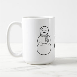 Emoji snögubbemugg kaffemugg
