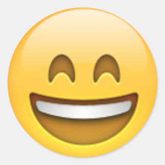 Emoji Stickers Runt Klistermärke
