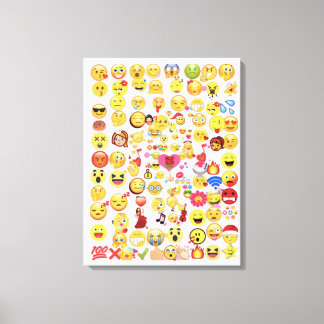 Emoji storlekare LG Canvastryck