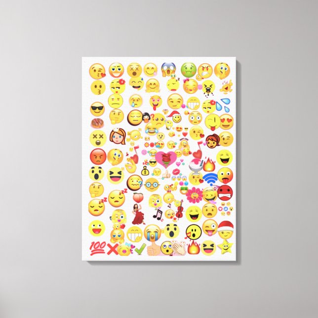 Emoji storlekare LG Canvastryck (Framsida)
