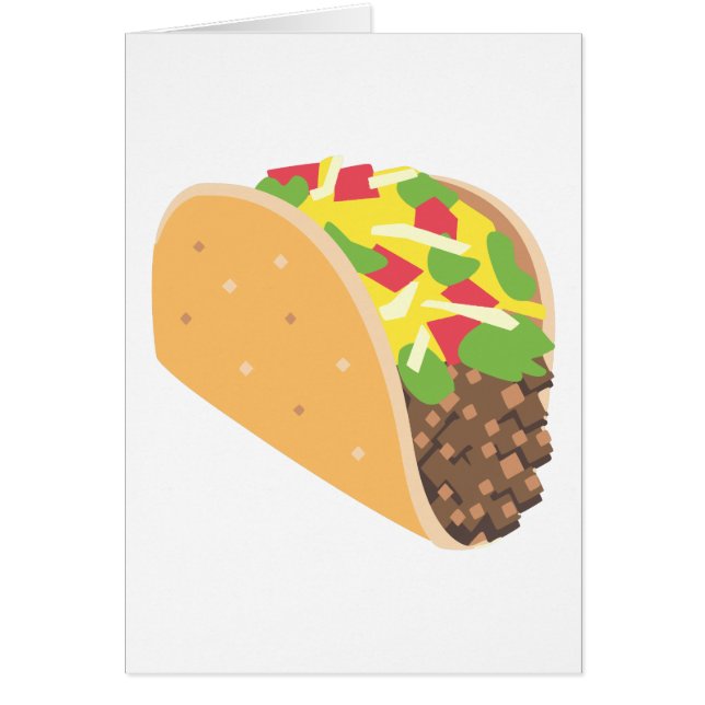 emoji taco hälsningskort (Framsidan)