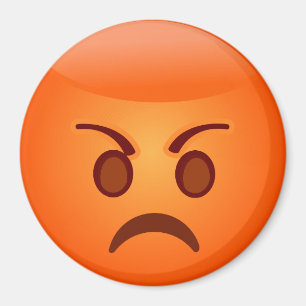 Emoji tokigt ansikte magnet