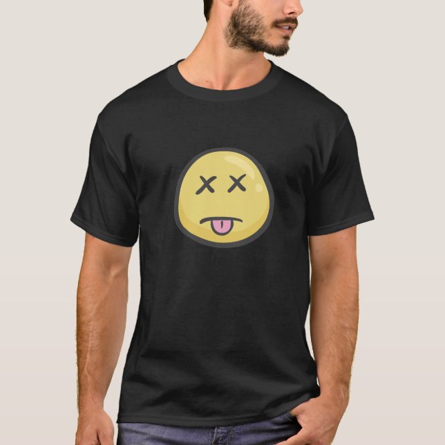 Emoji: Trött ansikte T Shirt (Framsida)
