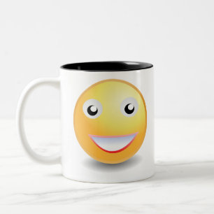Emoji ! Två-Tonad mugg