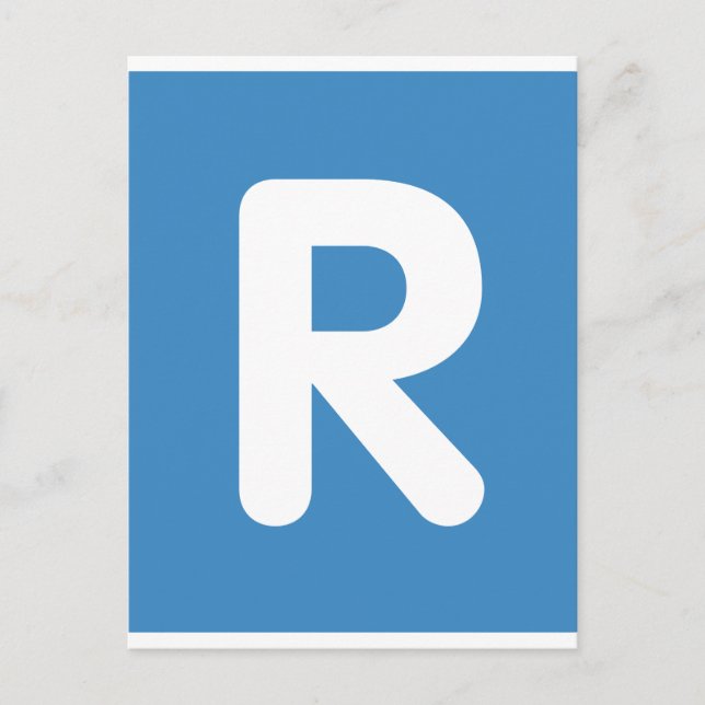 Emoji Twitter Brev R Vykort (Framsida)