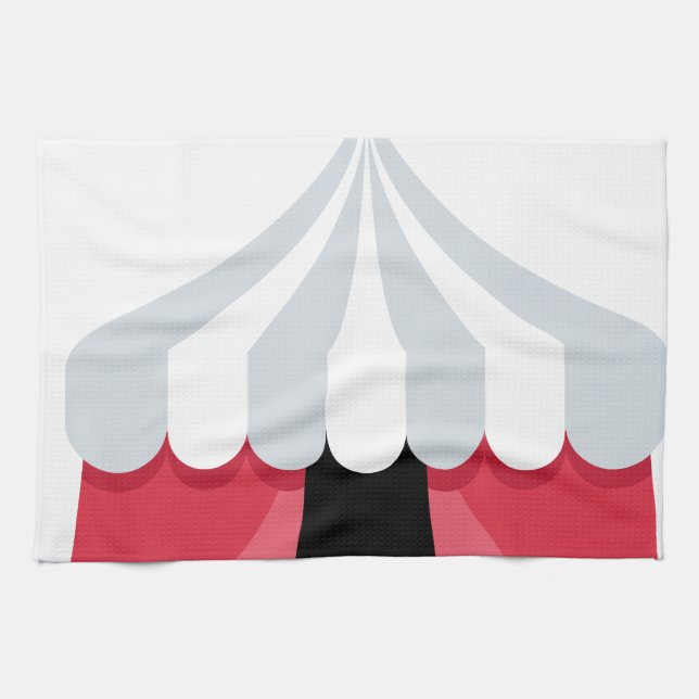 Emoji Twitter - Circus Tent Kökshandduk (Horisontell)