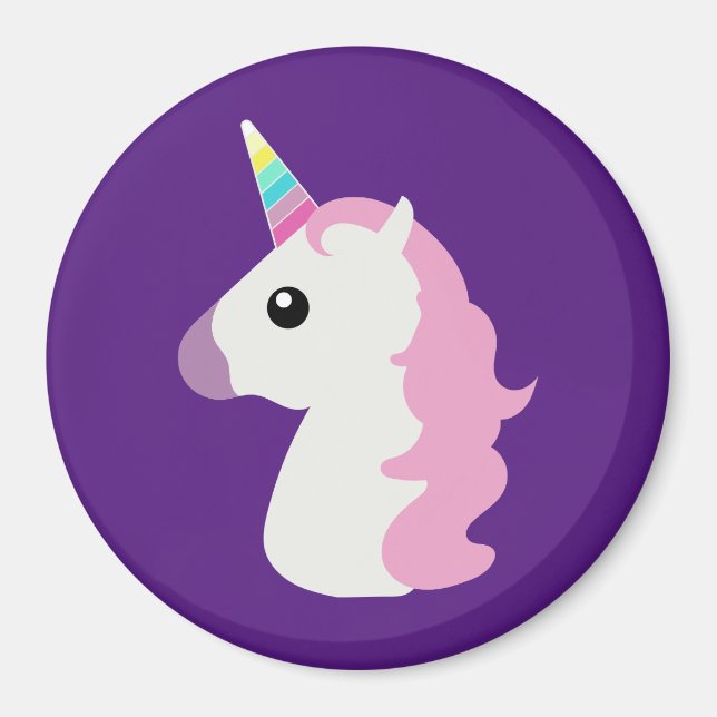 Emoji Unicorn Magnet (Framsidan)