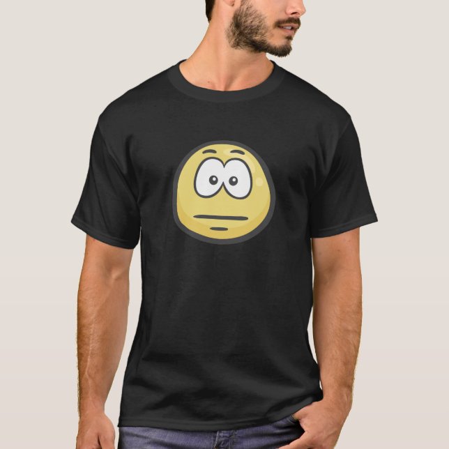 Emoji: Uttryckslöst ansikte T-shirt (Framsida)