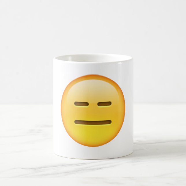 Emoji - Uttryckslöst Kaffemugg (Center)