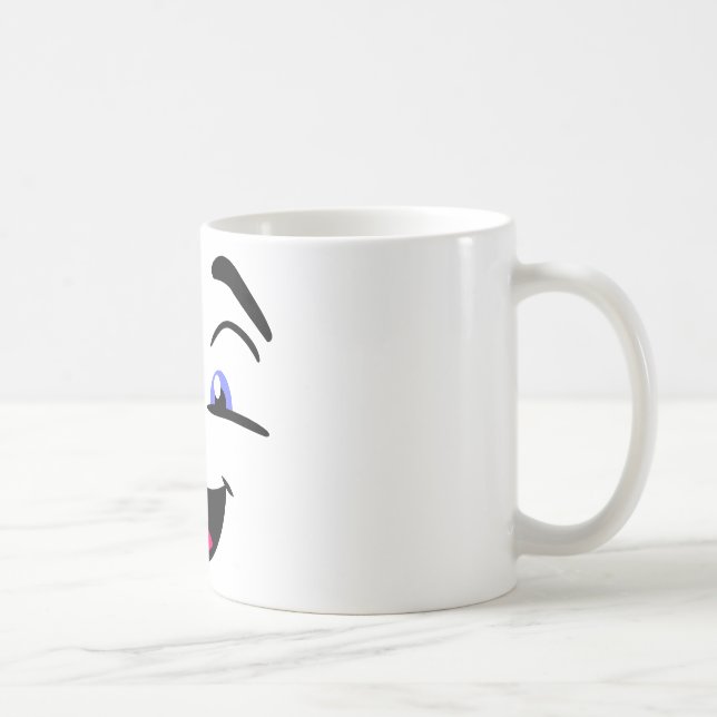 emoji, uttryckssymbol, ansikte kaffemugg (Höger)