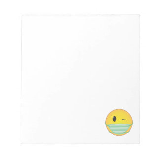 Emoji Wearing Mask Anteckningsblock