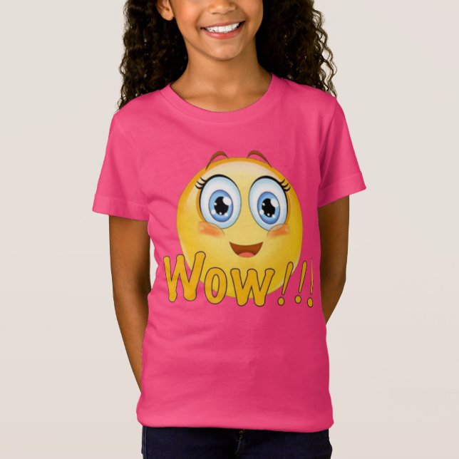 Emoji Wow! T Shirt (Framsida)