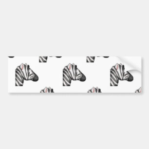 emoji zebra bildekal