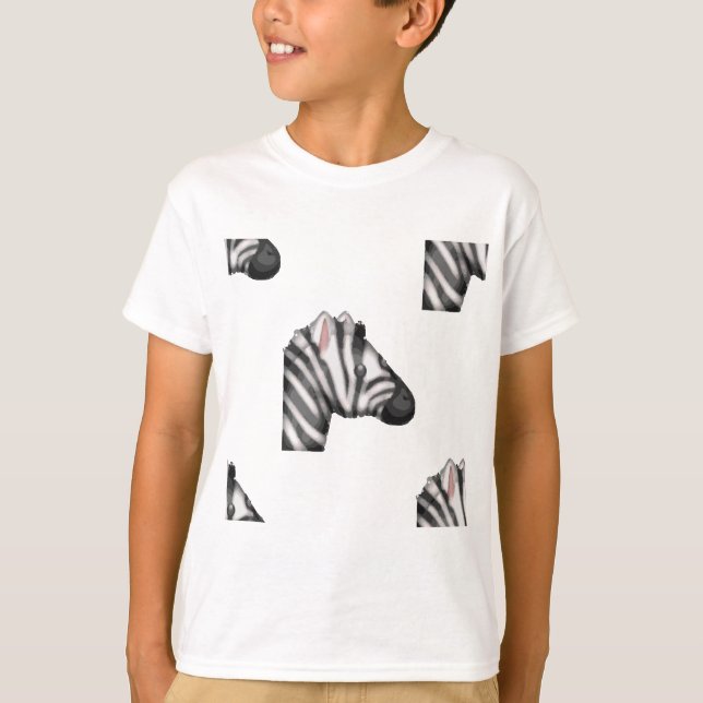 emoji zebra tee shirt (Framsida)