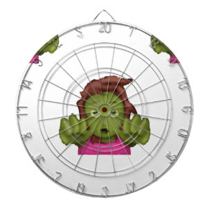emoji zombie kvinna darttavla
