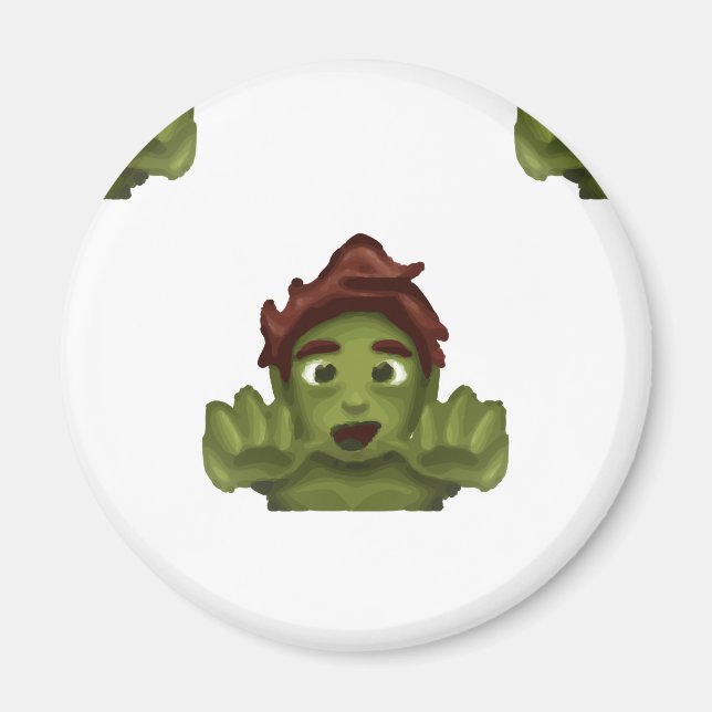 emoji zombie man magnet (Framsidan)