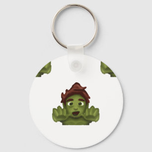 emoji zombie man nyckelring