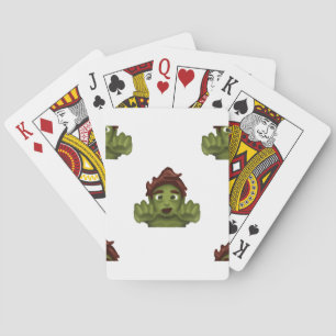 emoji zombie man spel kort