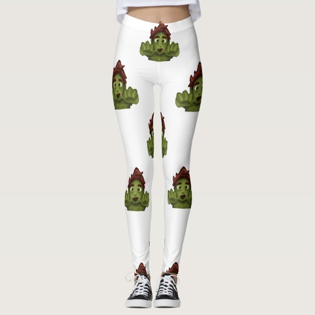 emoji zombie manleggings leggings (Framsida)