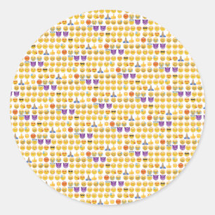 emojiöverbelastning runt klistermärke