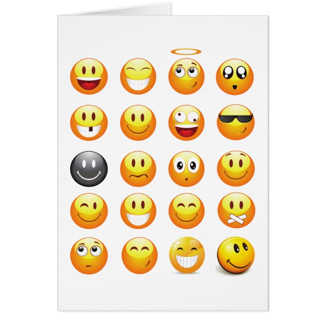 emojis hälsningskort (Framsidan)