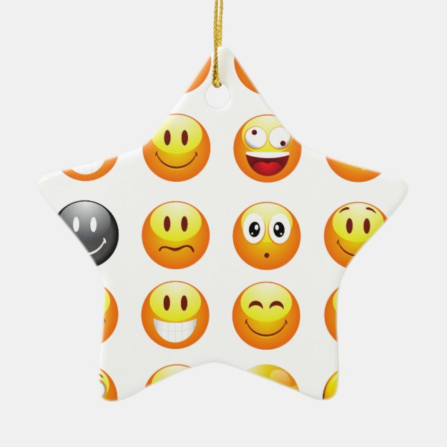 emojis julgransprydnad keramik (Framsidan)