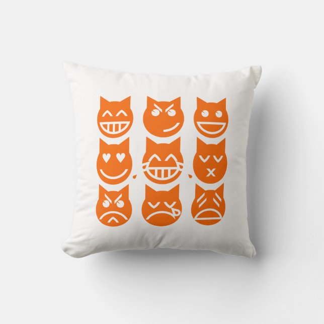 Emojis kats 9 liv kudde (Framsida)