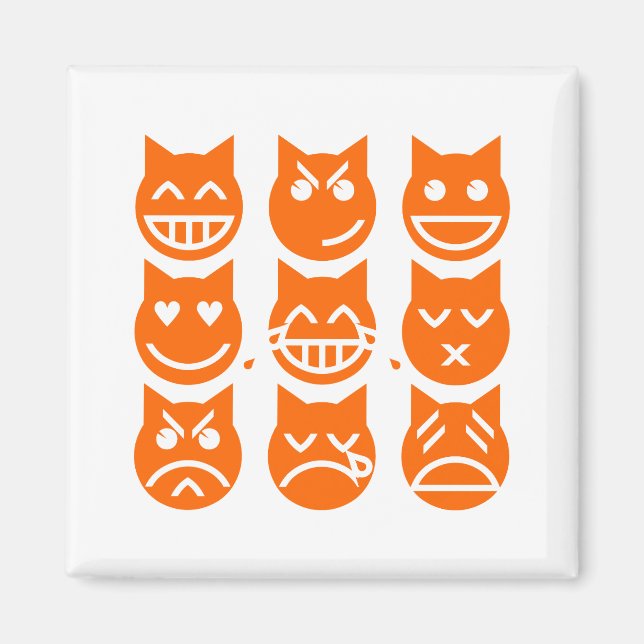 Emojis kats 9 liv magnet (Framsidan)