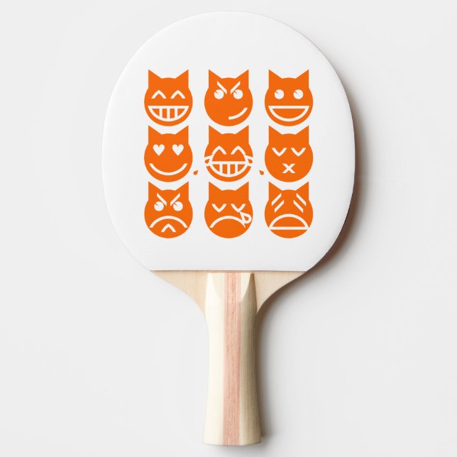 Emojis kats 9 liv pingisracket (Framsidan)