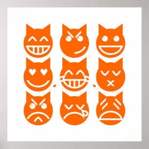 Emojis kats 9 liv poster