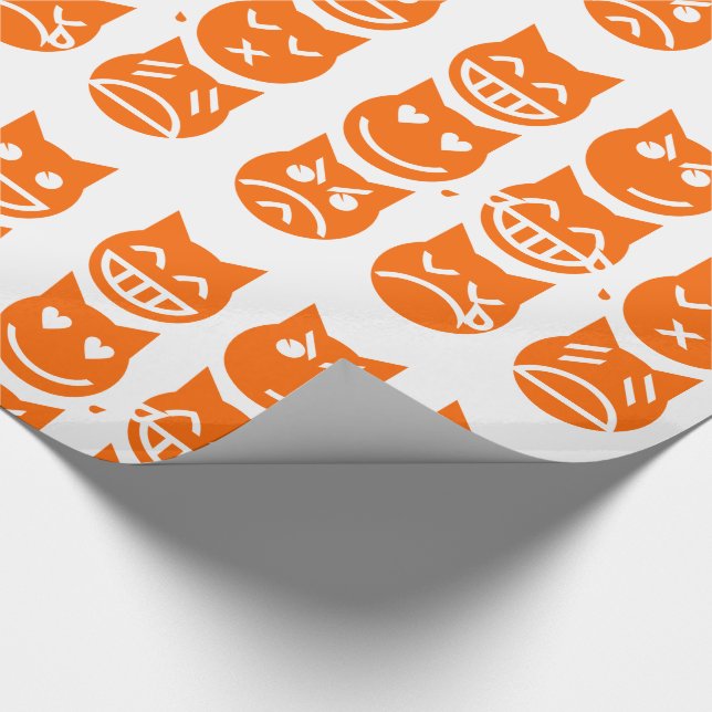 Emojis kats 9 liv presentpapper (Hörn)