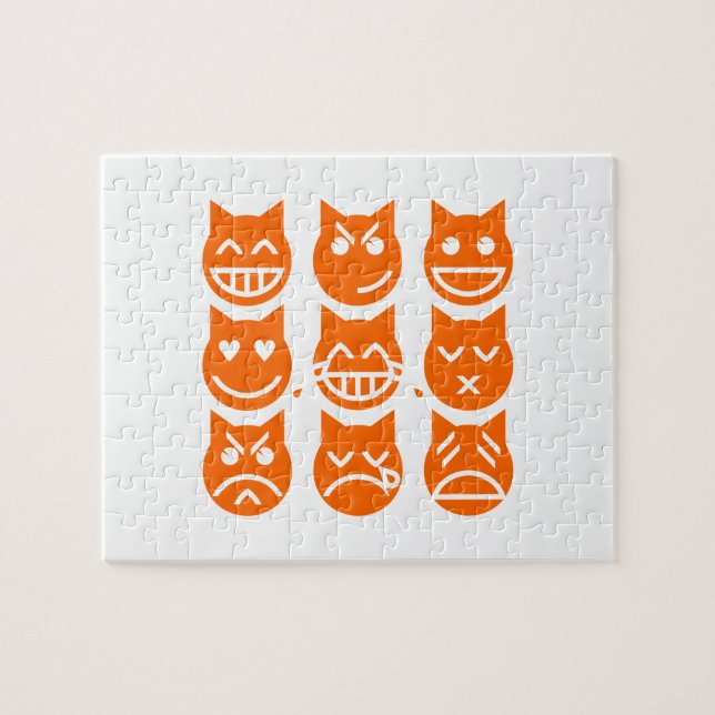 Emojis kats 9 liv pussel (Horisontell)