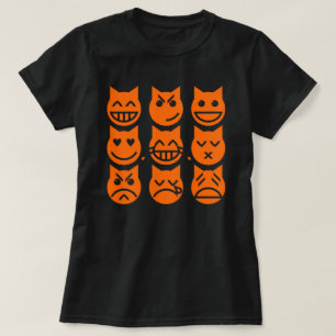 Emojis kats 9 liv tee shirt