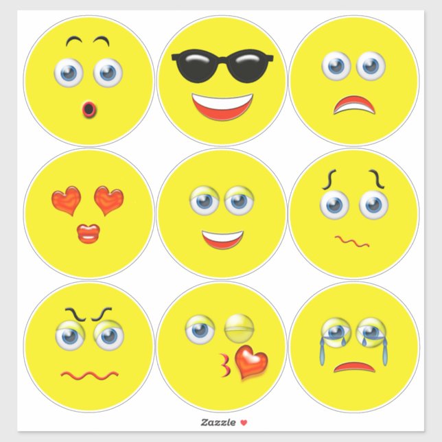 Emojis Klistermärken (Ark)