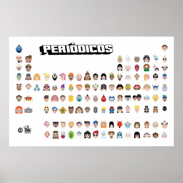 Emojis Periódicos Poster (Framsidan)