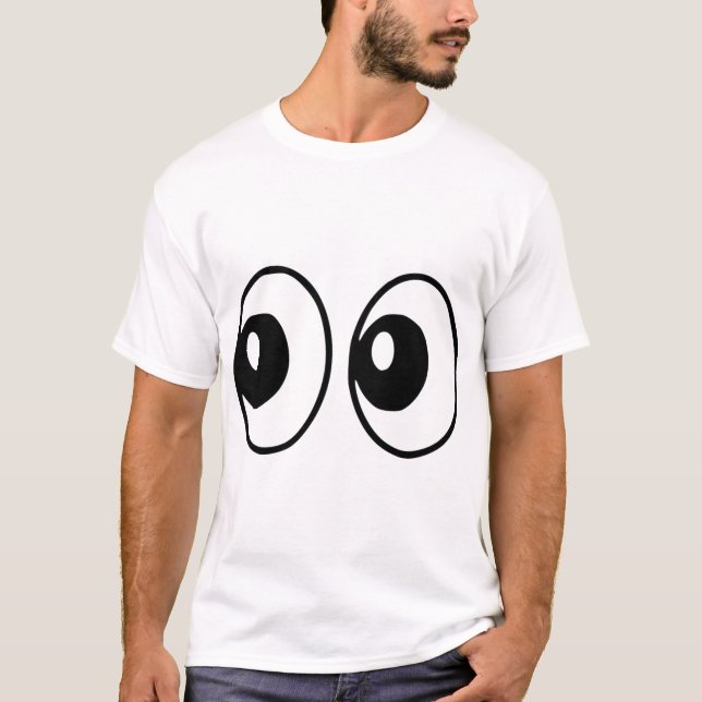 emojis sketch öga ögon t shirt (Framsida)