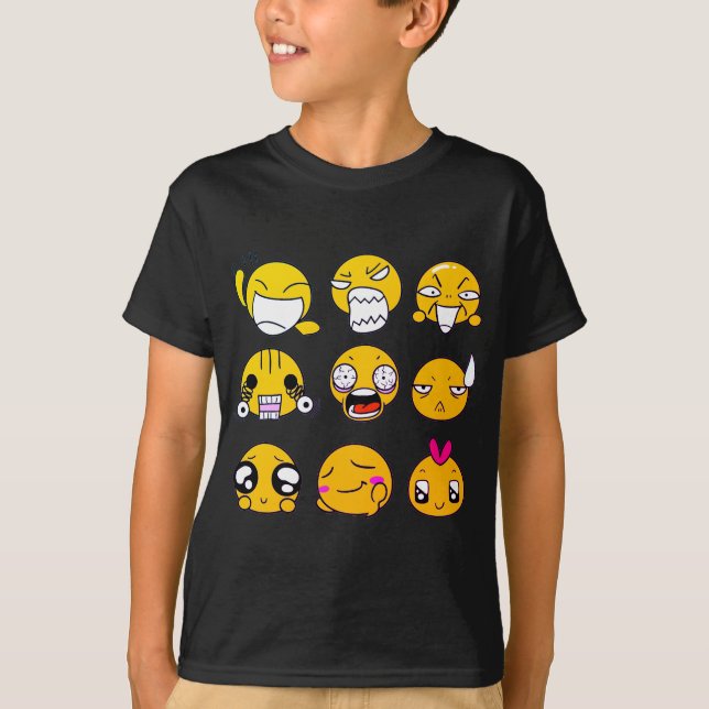 emojis söt T-shirt (Framsida)